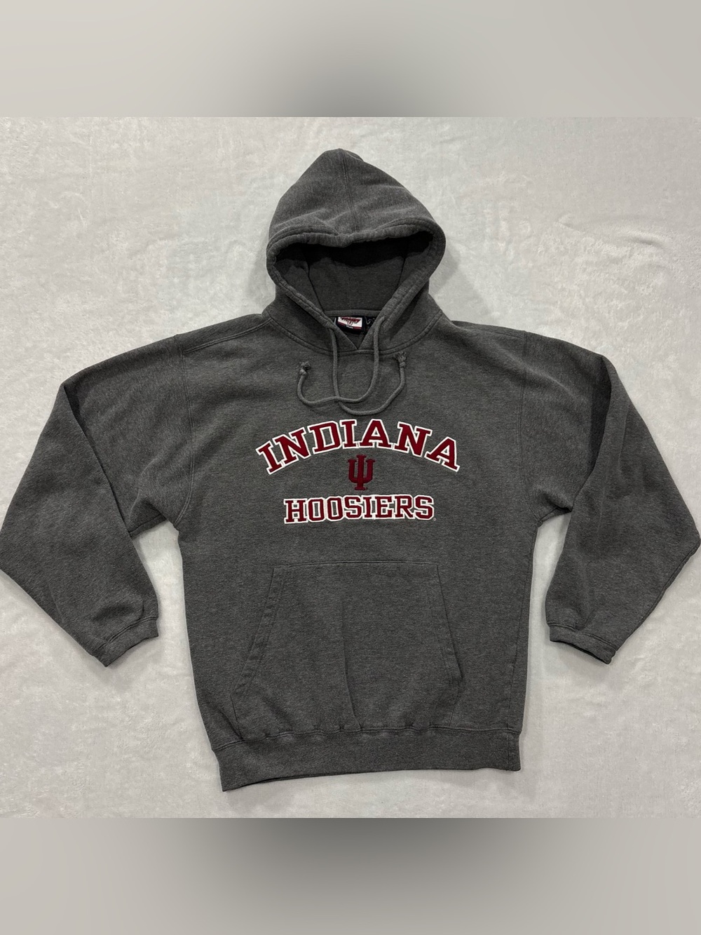 NCAA Indiana Hoosiers Varsity Athletic Grey Sweatshirt Hoodie Men’s Size M